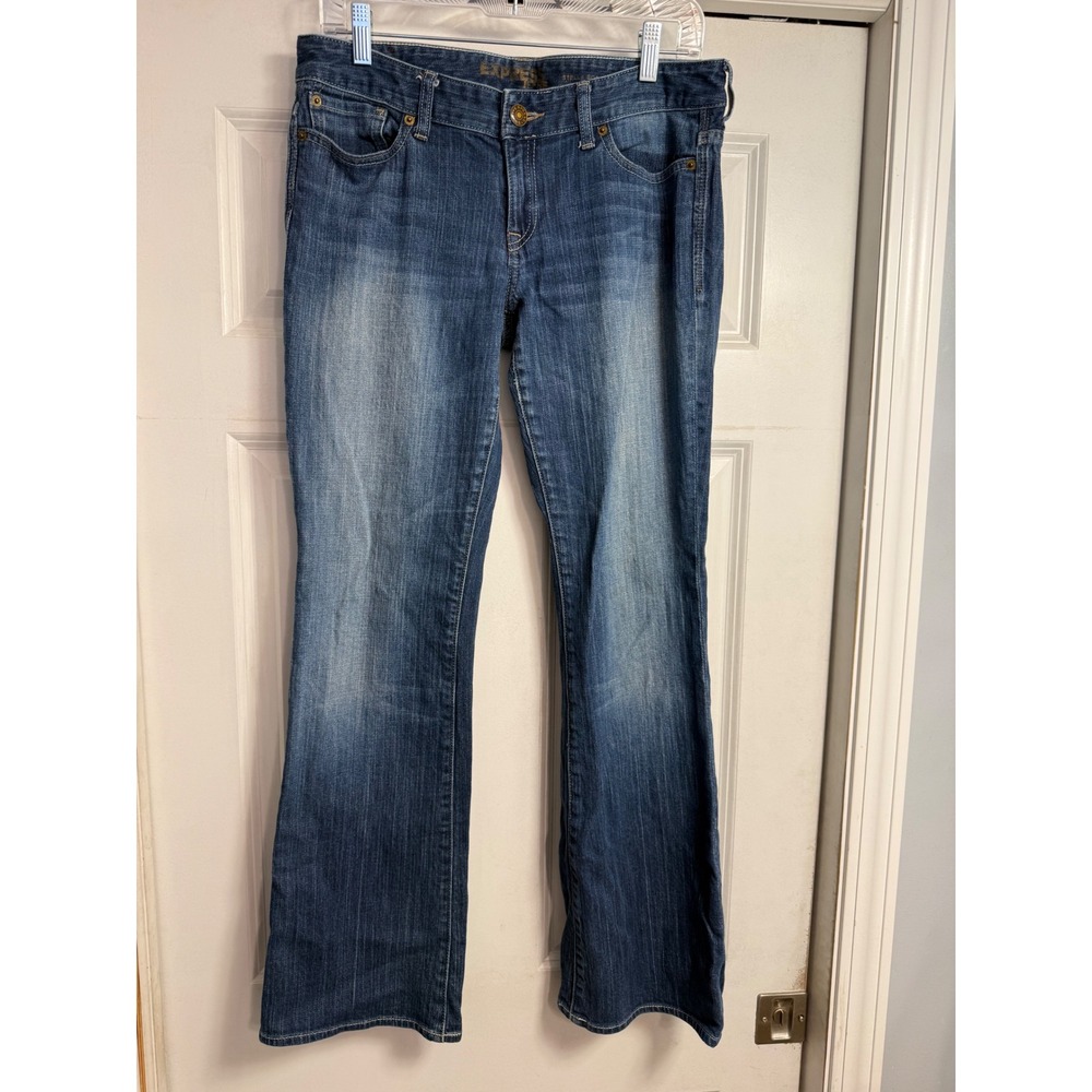 Express Stella Boot Jeans Womens 10 Blue Medium Wash Bootcut Denim RN55285